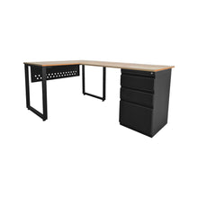 ESCRITORIO EN L NEGRO ESQUINERO EKM M-7002 M7002