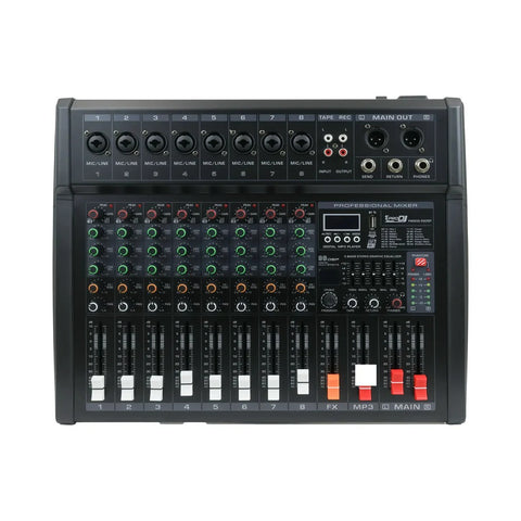 MEZCLADOR PM80S PRO DJ ANÁLOGO 8 CANALES