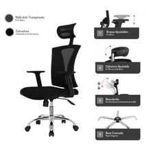 SILLA ESTAMBUL SOPORTE LUMBAR BASE CROMO 003-1738 CABECERO