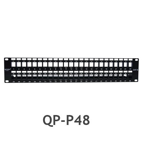PATCH PANEL 48 PTOS CAT 6 QPCOM QP-P48