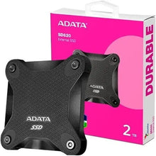 DISCO DE ESTADO SOLIDO EXTERNO ADATA SD620 -2TB - ANTIGOLPES - USB 3,2 - NEGRO